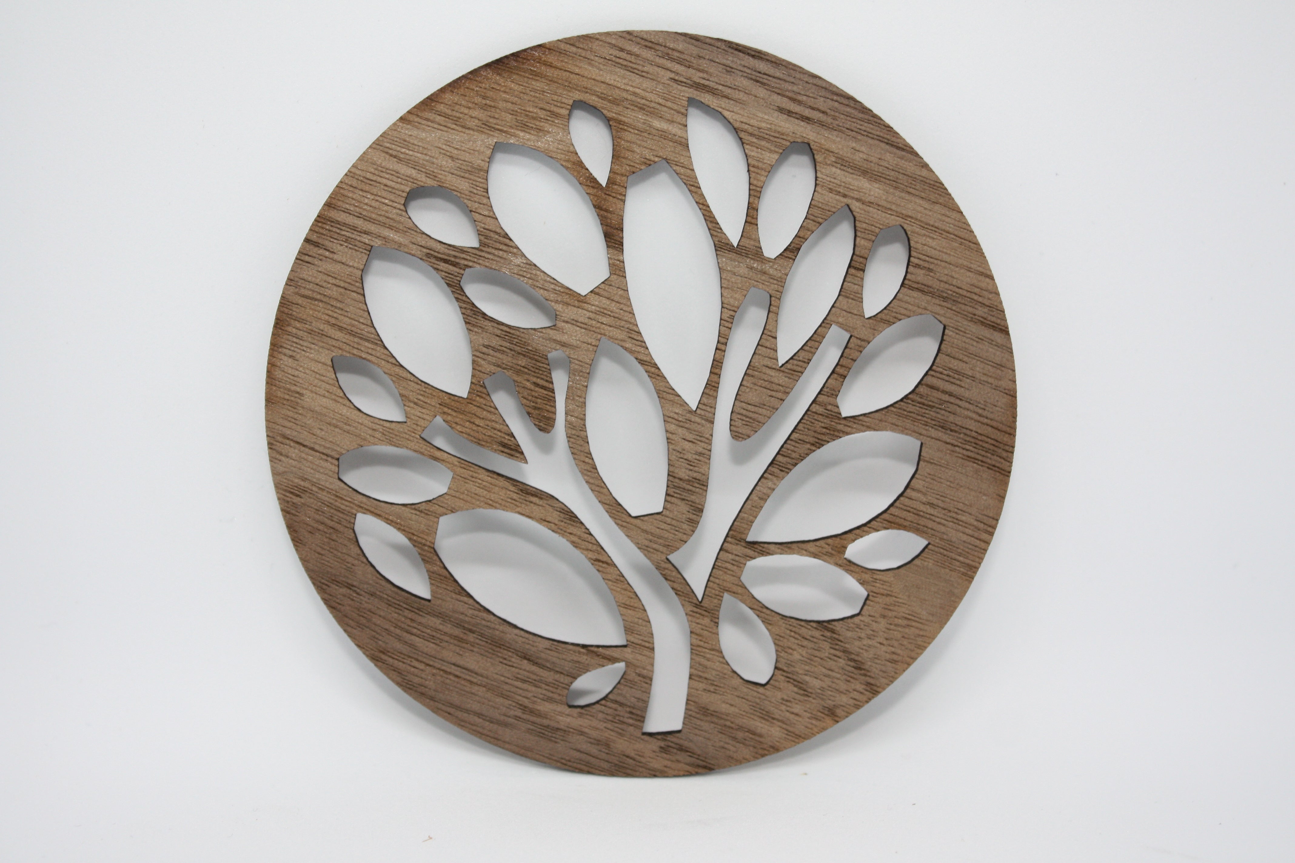 Glasuntersetzer Papageienbaum Nuss