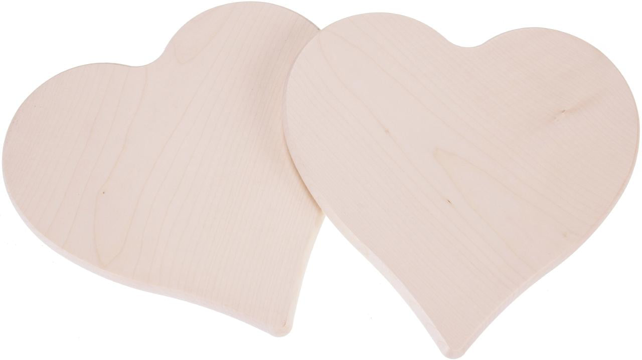 Herzbrettchen blanko aus Ahornholz