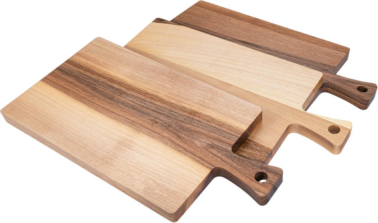 Schneidebrett Nussbaum mit Griff