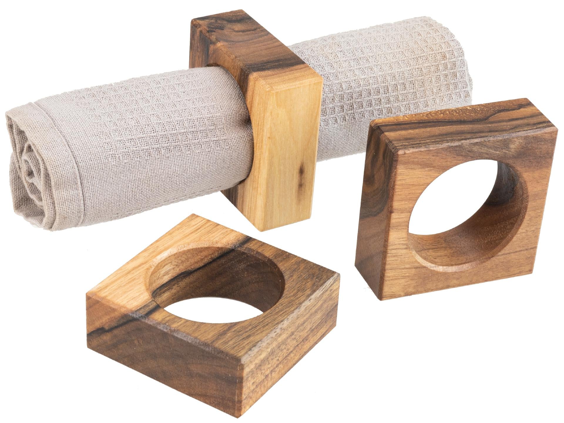 Serviettenhalter aus Nussholz
