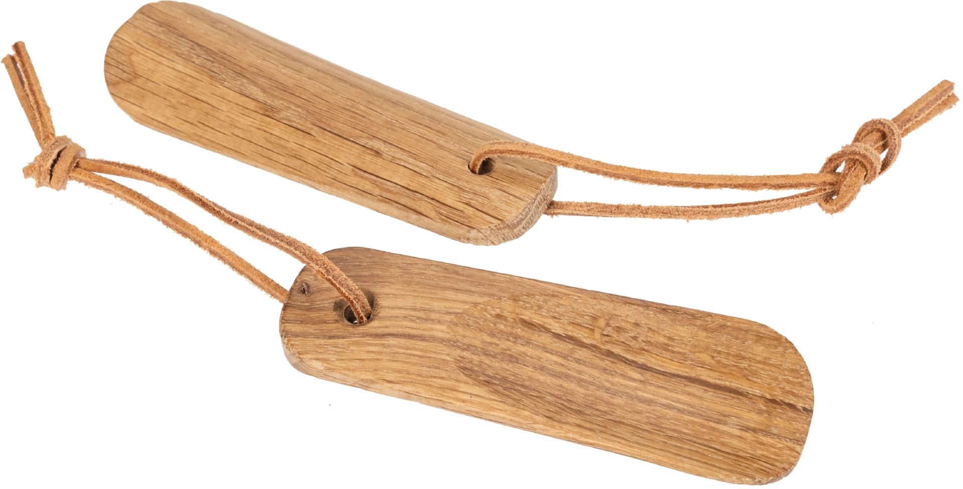 handlicher Schuhlöffel 12cm aus Eichenholz