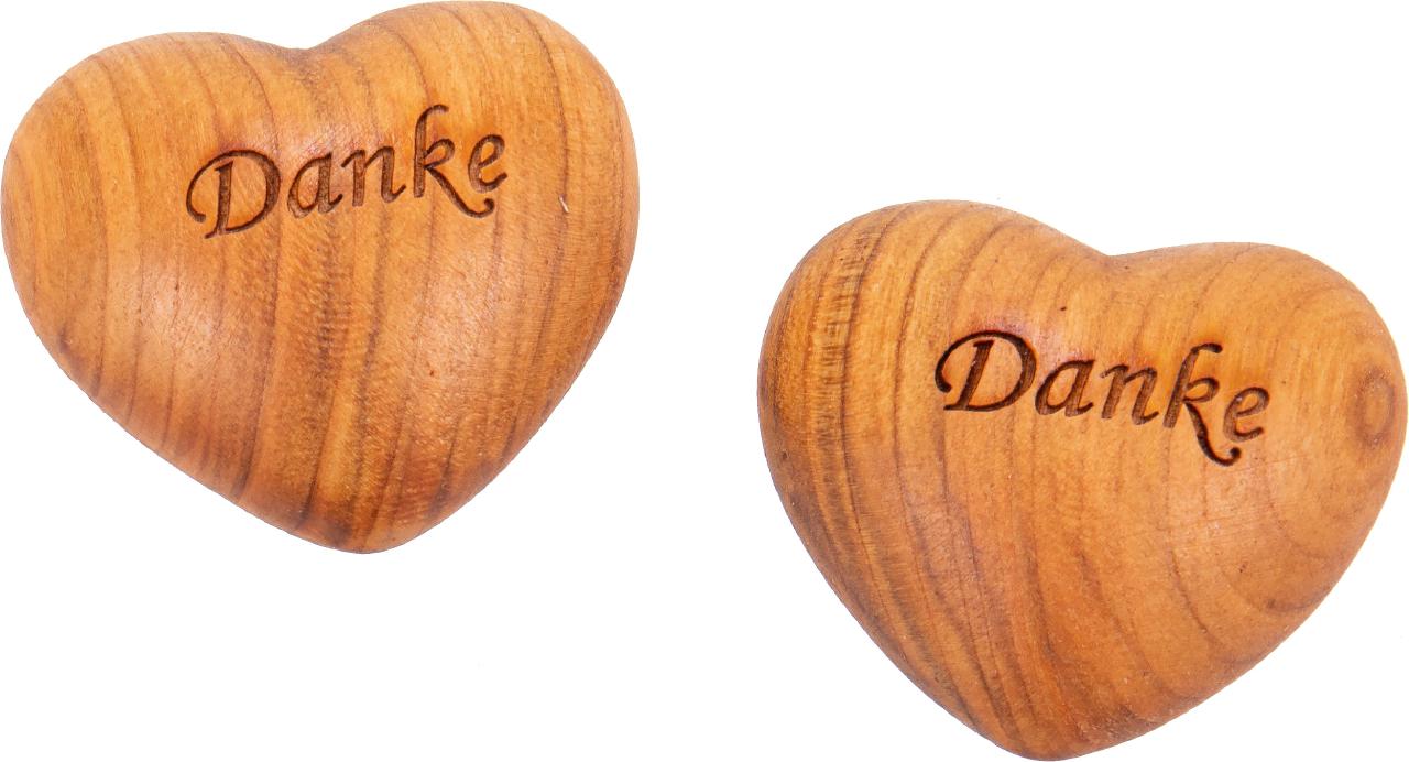 Handschmeichler aus Kirschholz Danke