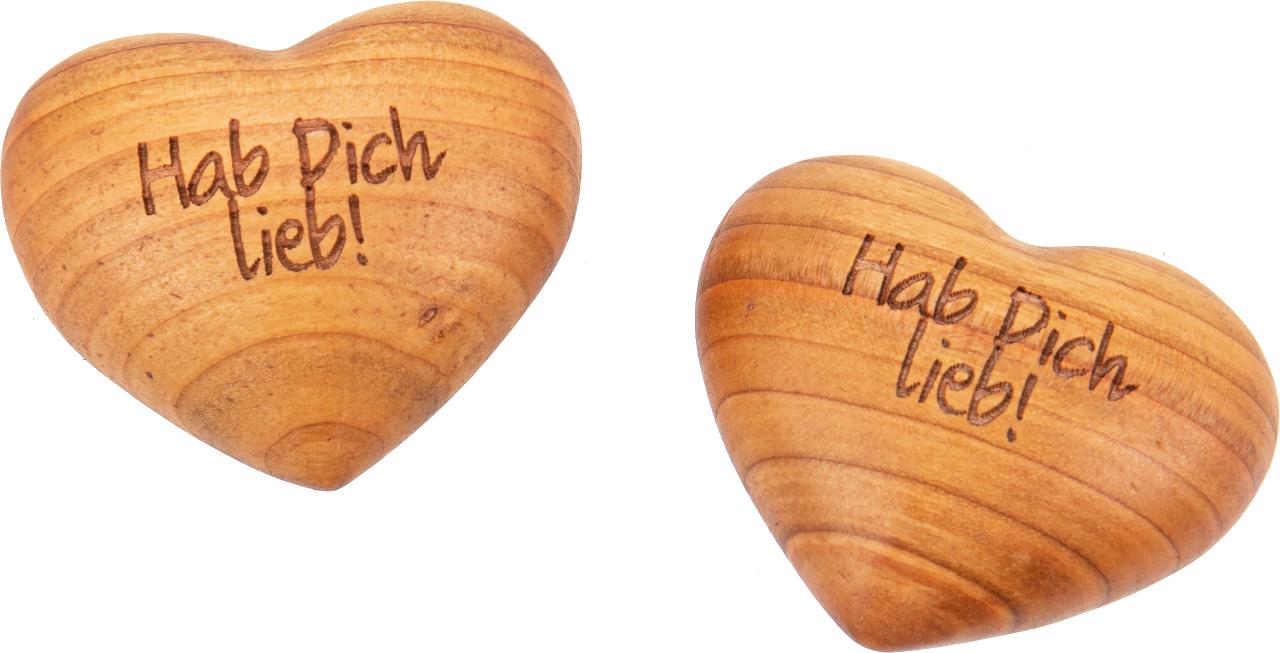 Handschmeichler aus Kirschholz hab Dich lieb