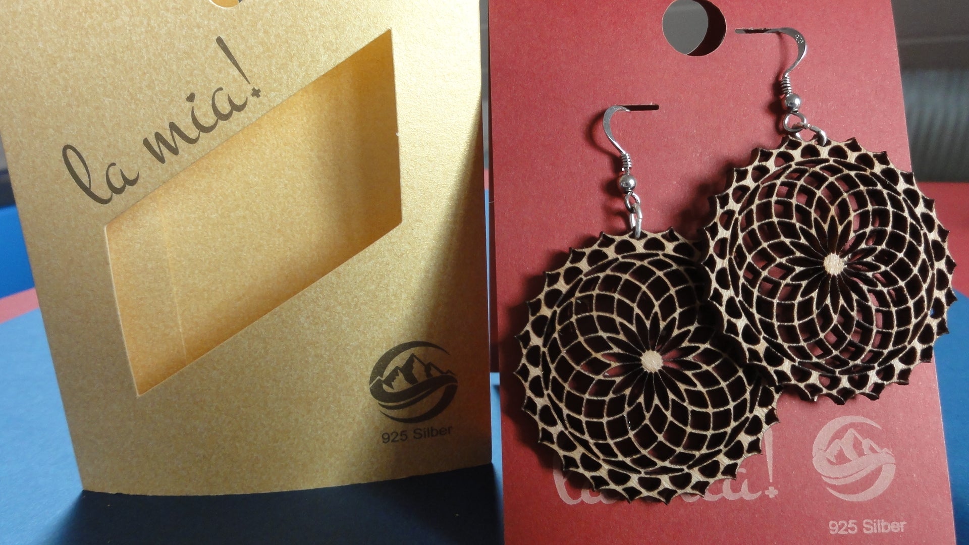 Ohrhänger Blume des Lebens Mandala