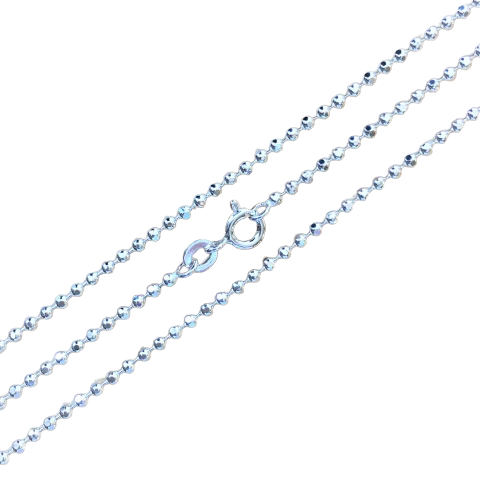 Silberkette mit feinen Kugeln 925er