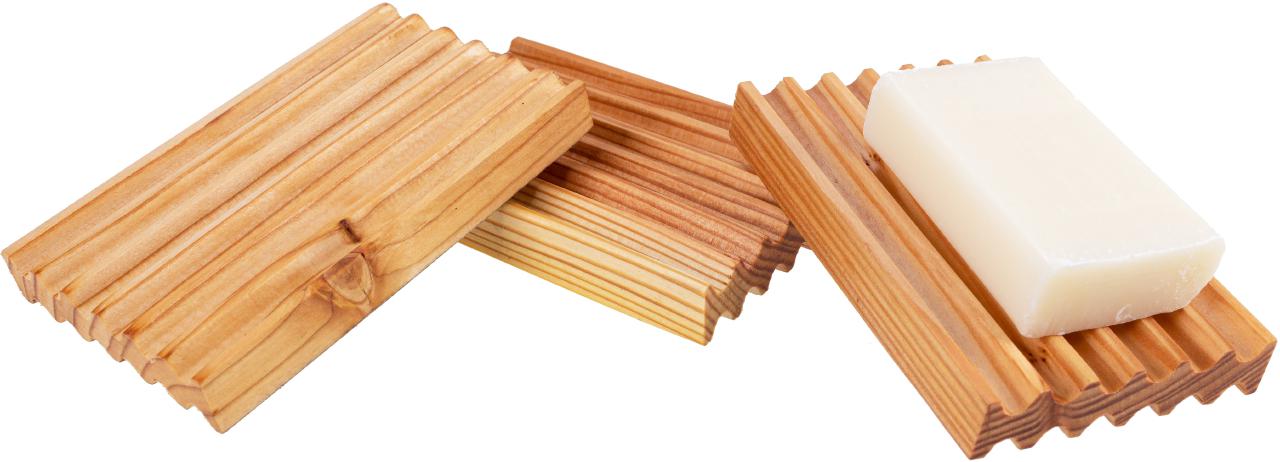 Seifenschale aus Lärchenholz, geölt
