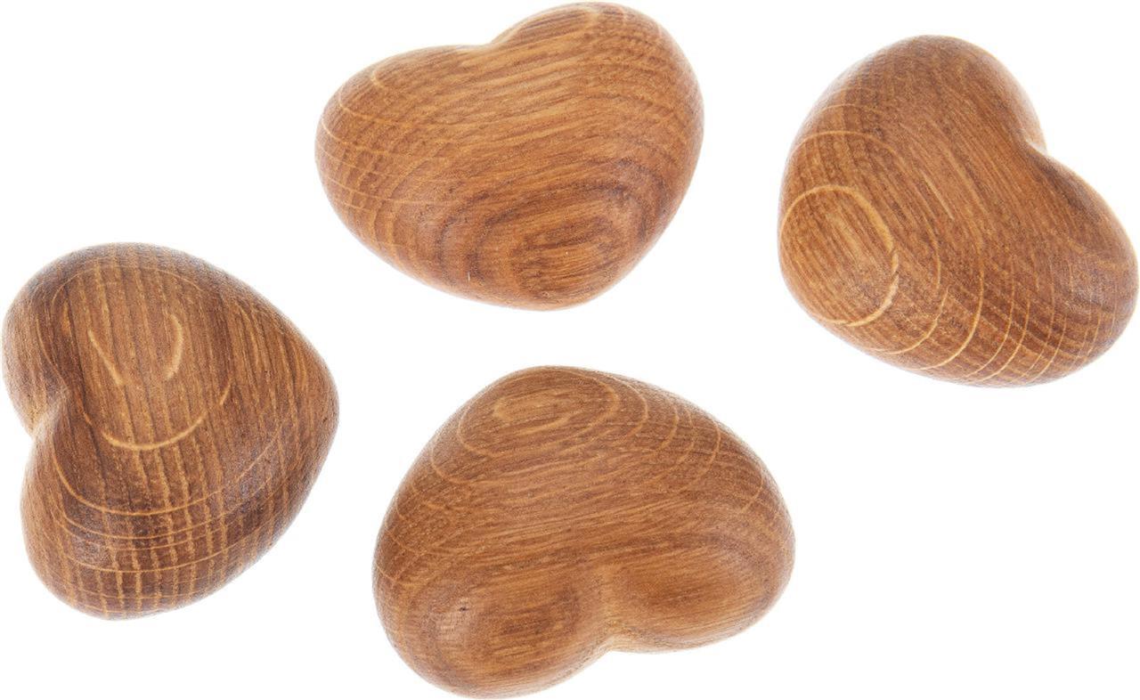 Holz Herz Handschmeichler 6,3 x 5 x 3,4 cm aus Eiche geölt