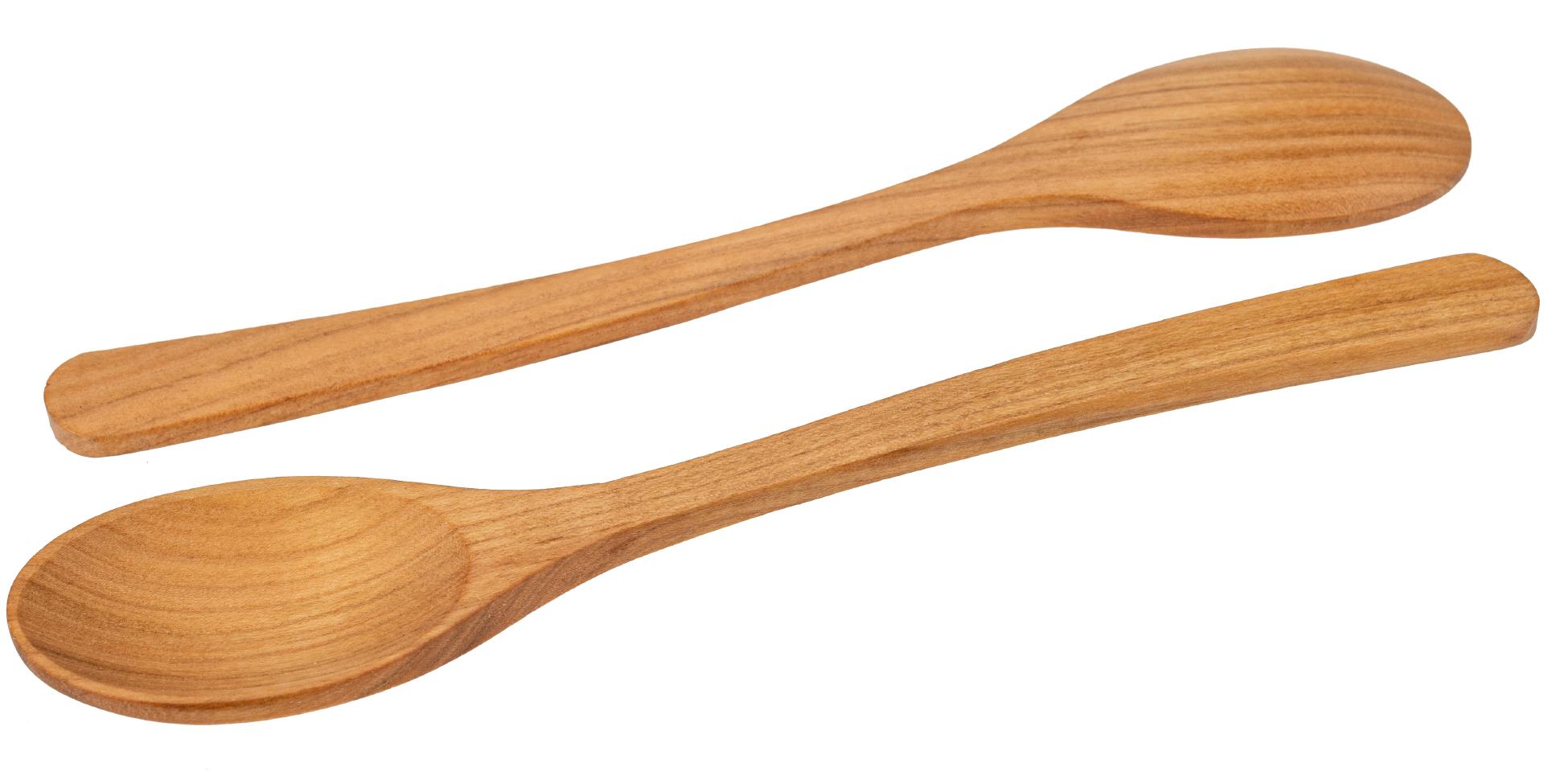 Esslöffel aus Kirschholz, geölt, 23 cm