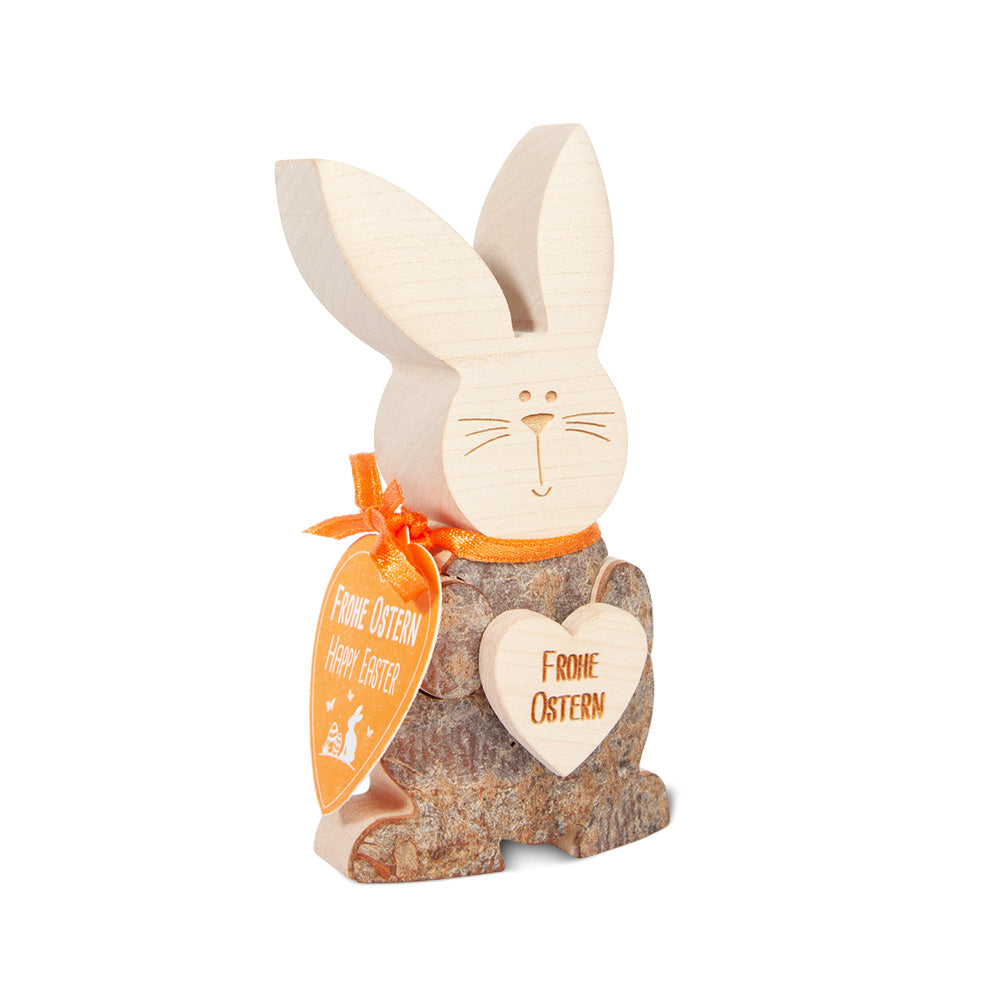 Hase mit Herz Frohe Ostern