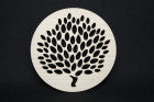 Untersetzer für Gläser Motiv Olivenbaum aus Ahornholz