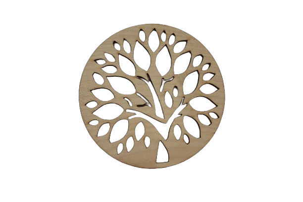 Untersetzer für Gläser aus Holz Tulpenbaum