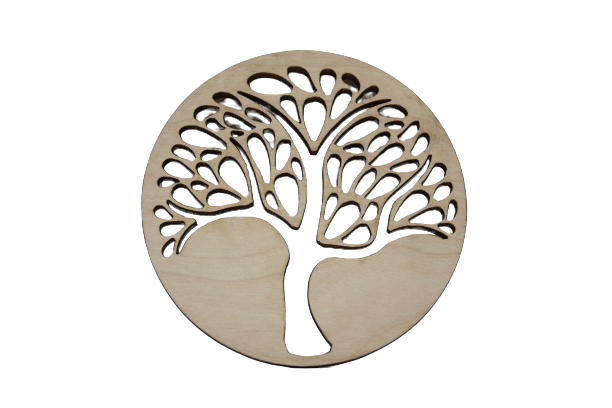 Untersetzer Ahornholz 90x5 mm Ginko 
