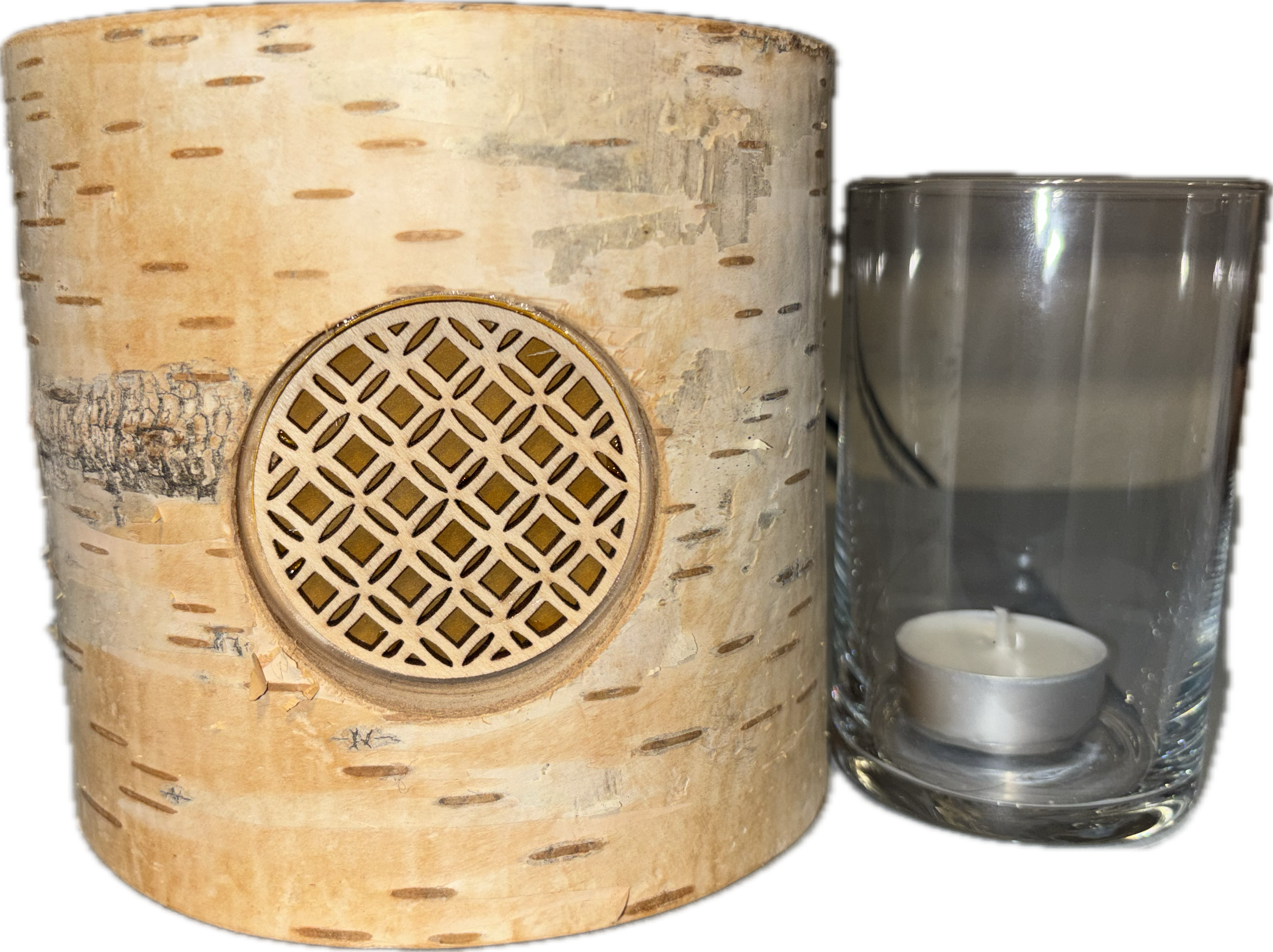 Windlicht mit 3 Fenstern 1.Muster