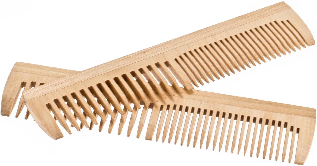 Kamm aus Ahornholz, 19 x 4,5 cm