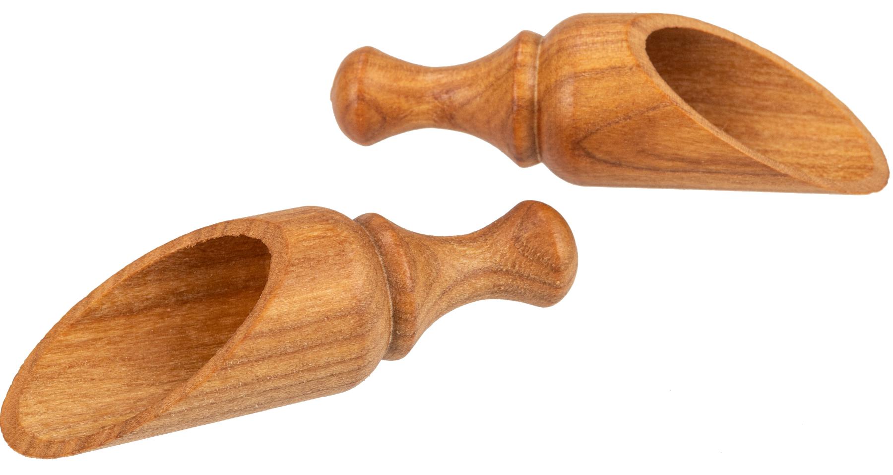 Kaffeeschaufel aus Kirschholz, geölt, 9,5 cm
