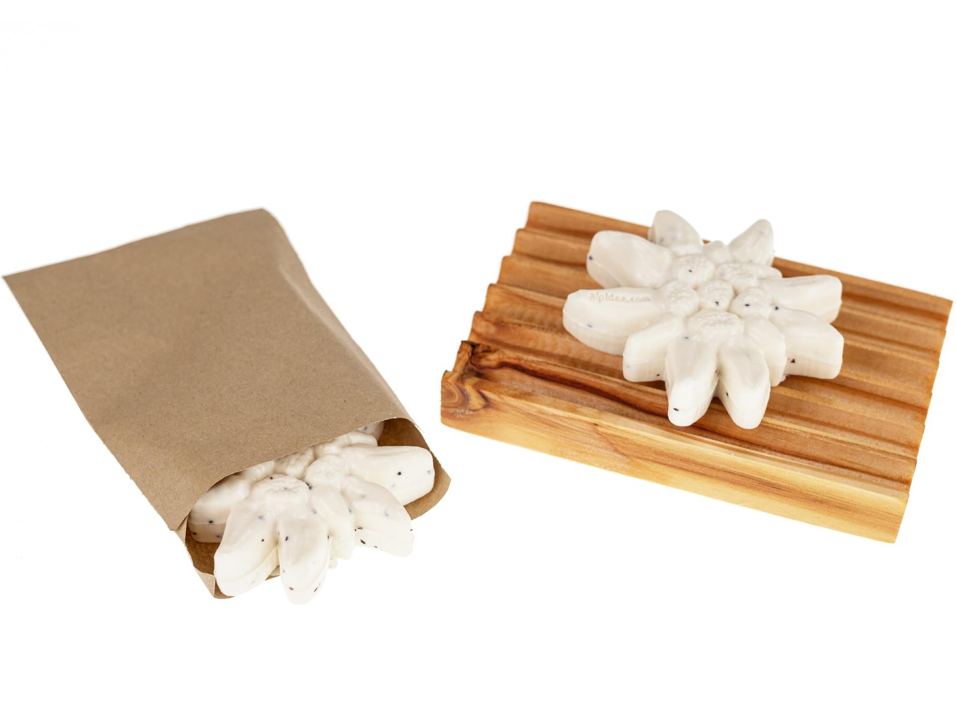 Naturseife mit Eselmilch, Motiv Edelweiß, 60 g