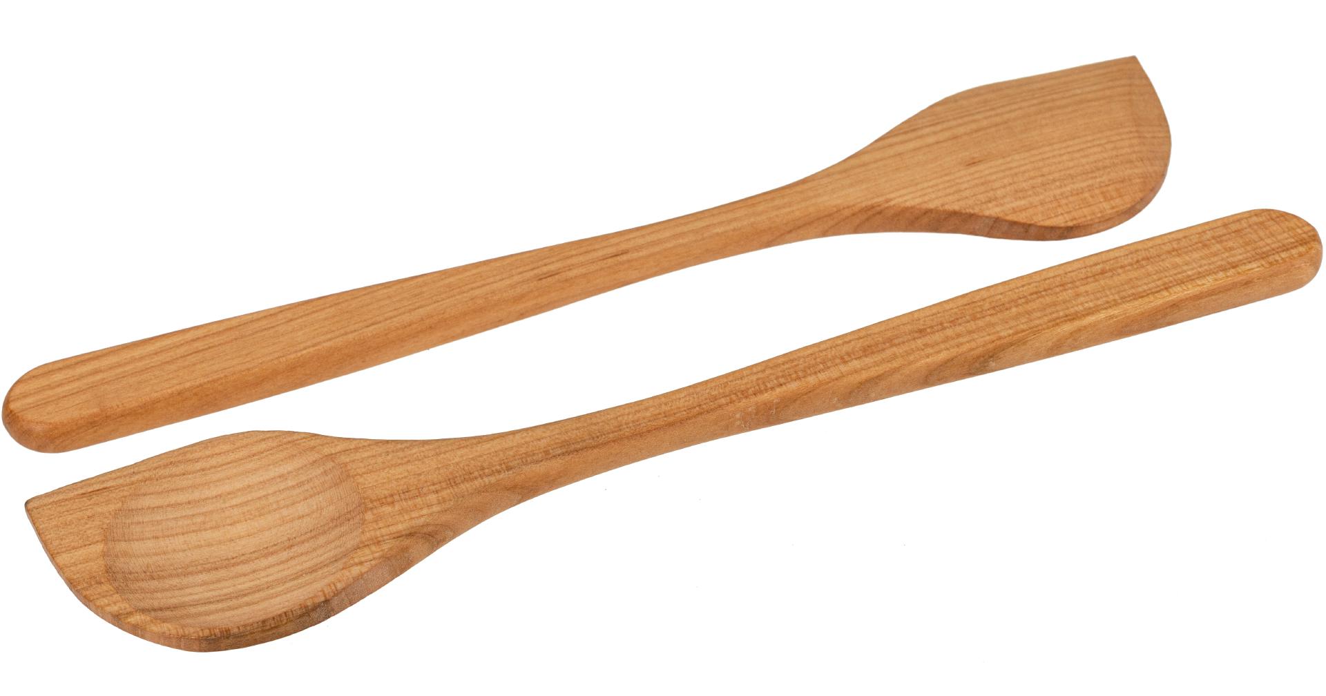 Spitzlöffel (Spitzkelle) aus Kirschholz, geölt, 30 cm