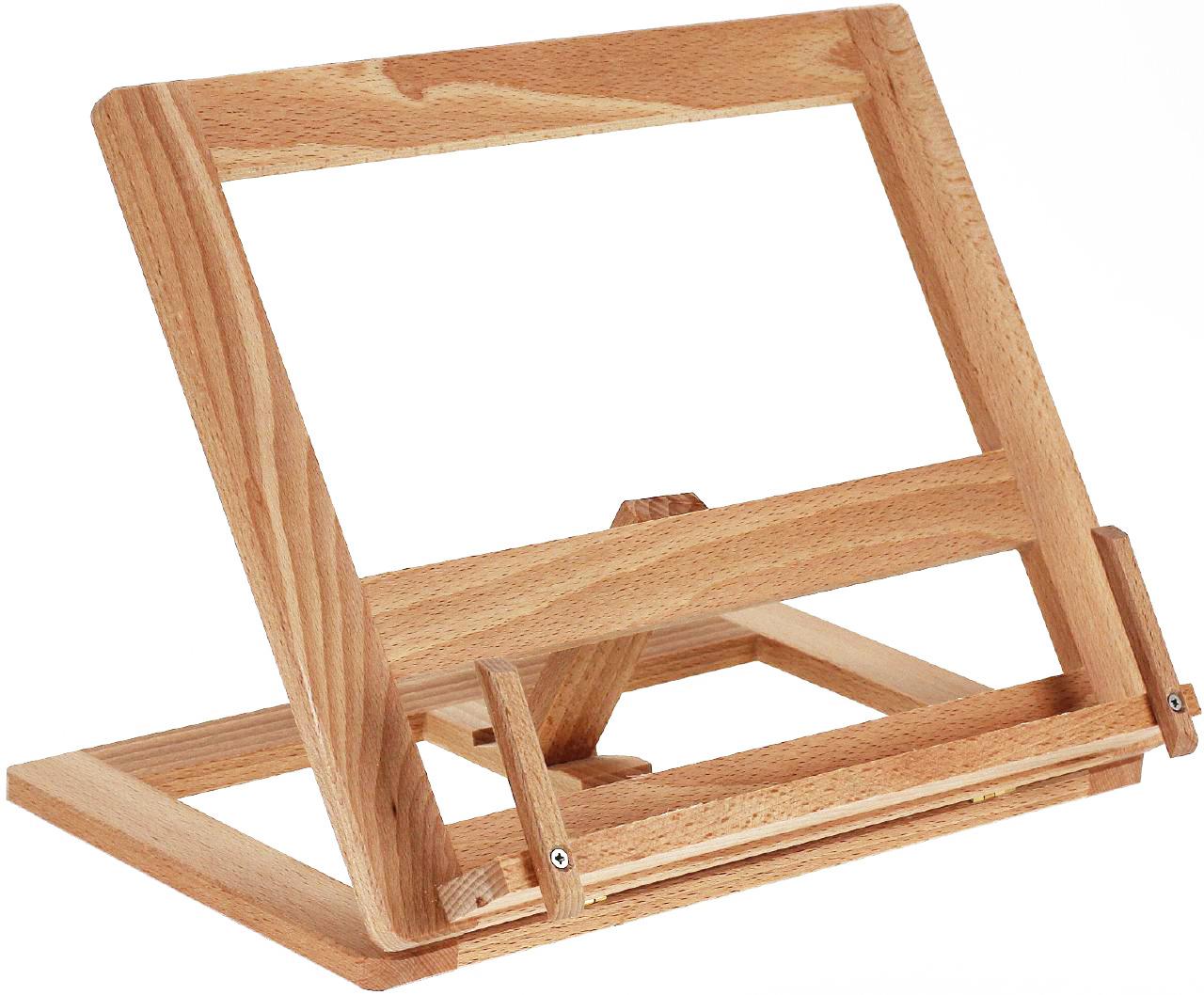 Buchhalter und Kochbuchständer aus geölter Buche – 34,5 × 27 cm Holzständer